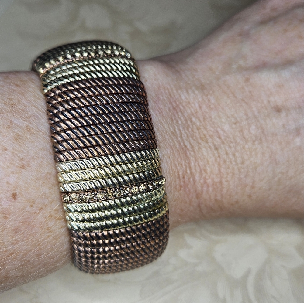 Vintage Metal‎ Chunky Stretchy Bracelet